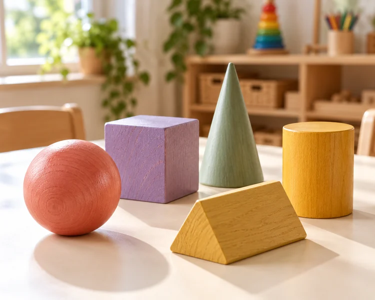 Formes géométriques colorées