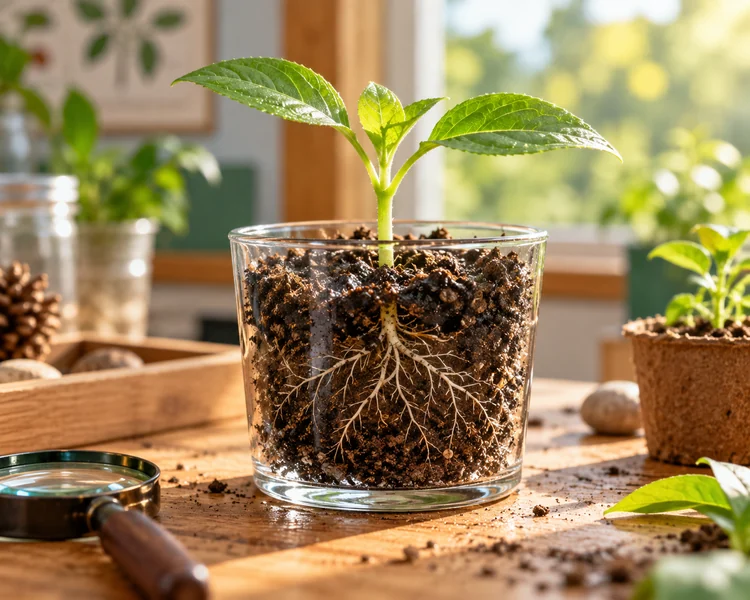 Une plante en pot